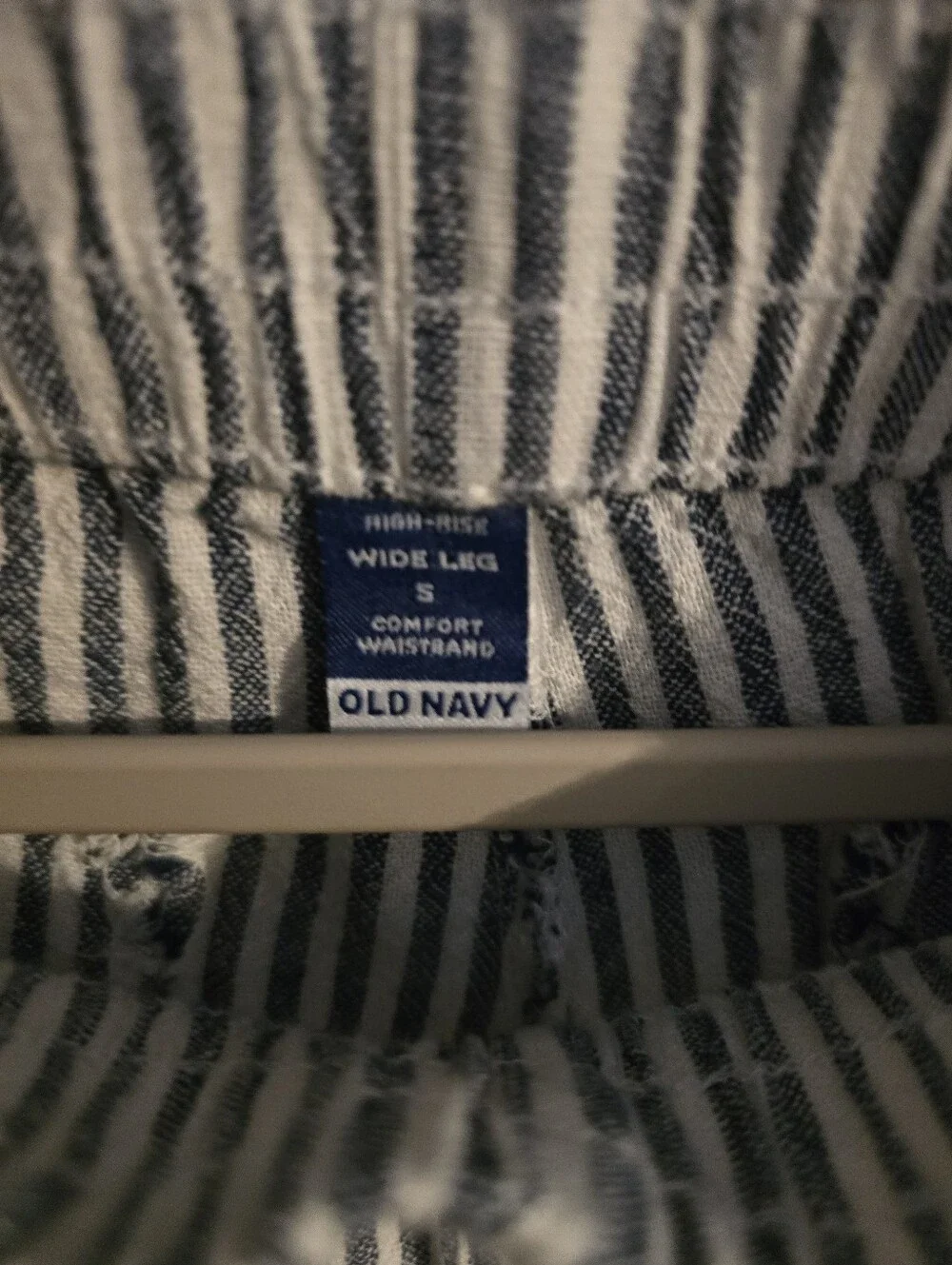 Old Navy Stripe Cotton Lounge Pants & Shirt Set - Blue/White